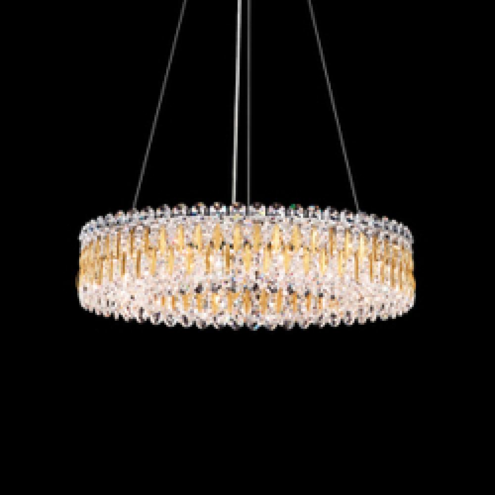 Sarella 18 Light 120V Pendant in Heirloom Gold with Heritage Handcut Crystal