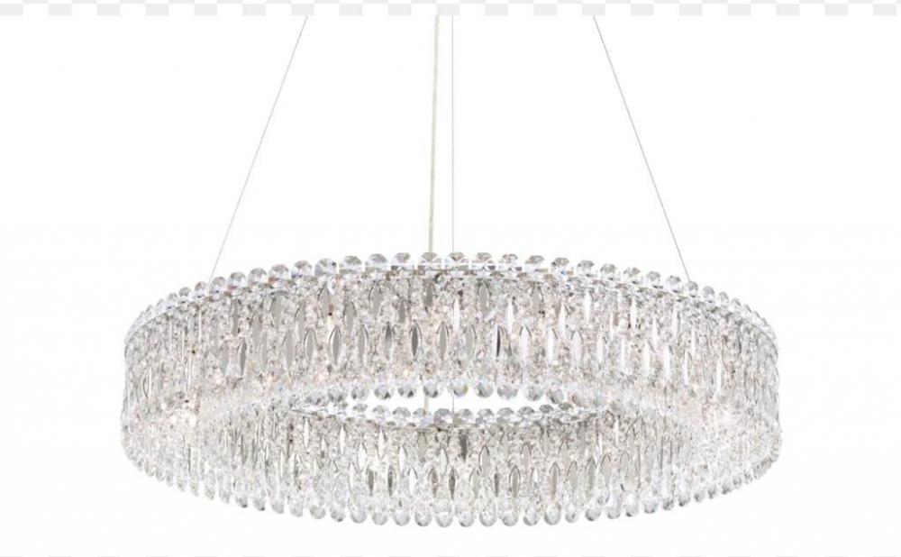 Sarella 27 Light 120V Pendant in Antique Silver with Clear Heritage Handcut Crystal