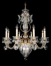 Schonbek 1870 1248-23 - Bagatelle 11 Light 120V Chandelier in Etruscan Gold with Clear Heritage Handcut Crystal