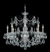 Schonbek 1870 1707-51 - Century 8 Light 110V Chandelier in Black with Clear Heritage Crystal