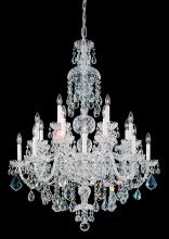 Schonbek 1870 6860-40R - Olde World 25 Light 120V Chandelier in Polished Silver with Clear Radiance Crystal