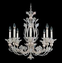 Schonbek 1870 7866-48R - Rivendell 8 Light 120V Chandelier in Antique Silver with Clear Radiance Crystal