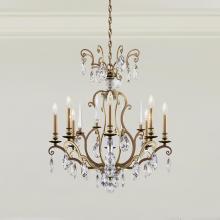 Schonbek 1870 RN3871N-51H - Renaissance Nouveau 8 Light 120V Chandelier in Black with Clear Heritage Handcut Crystal