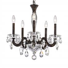 Schonbek 1870 S8605N-51R - San Marco 5 Light 120V Chandelier in Black with Clear Radiance Crystal