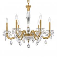 Schonbek 1870 S8606N-48R - San Marco 6 Light 120V Chandelier in Antique Silver with Clear Radiance Crystal