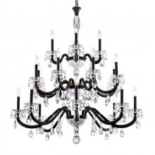 Schonbek 1870 S8620N-48R - San Marco 20 Light 120V Chandelier in Antique Silver with Clear Radiance Crystal