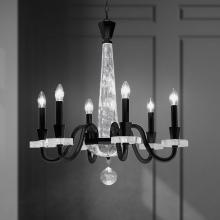 Schonbek 1870 S9327-48OH - Amadeus 6 Light 120V Chandelier in Antique Silver with Optic Haze Quartz