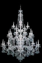 Schonbek 1870 3610-40R - Sterling 25 Light 120V Chandelier in Polished Silver with Clear Radiance Crystal