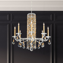 Schonbek 1870 RS83081N-51R - Siena 8 Light 120V Chandelier (No Spikes) in Black with Clear Radiance Crystal