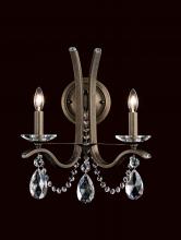 Schonbek 1870 VA8332N-48R - Vesca 2 Light 120V Wall Sconce in Antique Silver with Clear Radiance Crystal