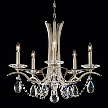 Schonbek 1870 VA8355N-59H - Vesca 5 Light 120V Chandelier in Ferro Black with Clear Heritage Handcut Crystal