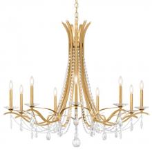 Schonbek 1870 VA8339N-06H - Vesca 9 Light 120V Chandelier in White with Clear Heritage Handcut Crystal