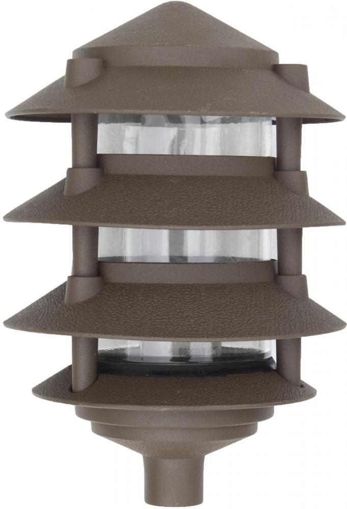 PAGODA FIX 4 TIER 6"TOP 1/2" BASE G24 2 PIN 12W 60 LED