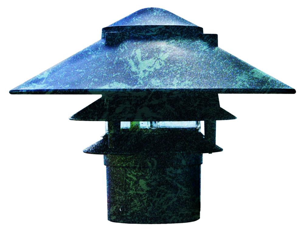 PAGODA FIX 3 TIER 10"TOP 3"BASE INCAND 120V