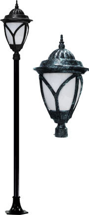 CAST ALUM ACORN POST FIXTURE LED 30W 120V