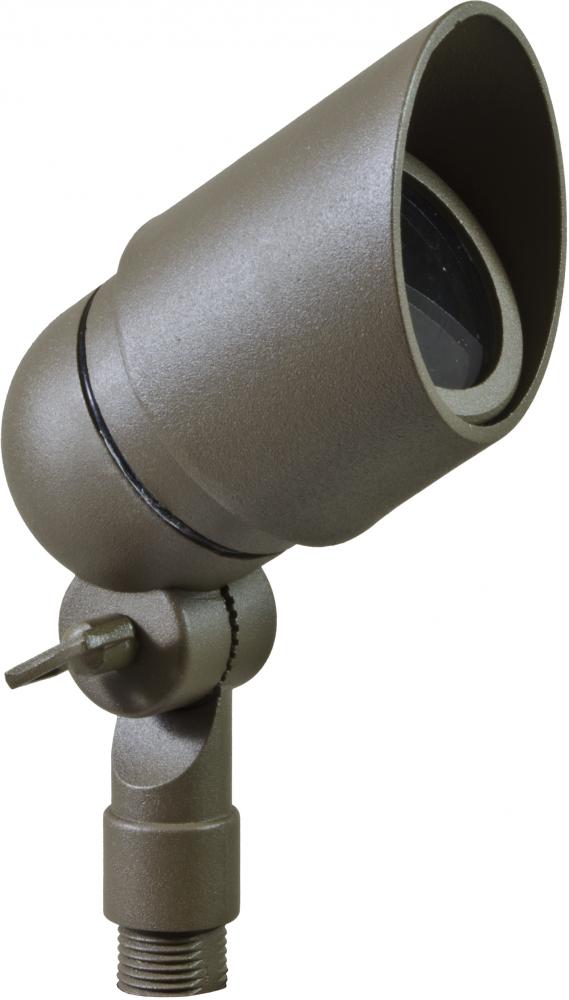 CAST ALUMINUM SPOT LIGHT W/ROTATABLE HOOD MR16 12V