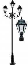 Dabmar GM1307-VG - DANIELLA POST THREE LIGHT FIX W/ CLEAR GLASS 3X26W DL-