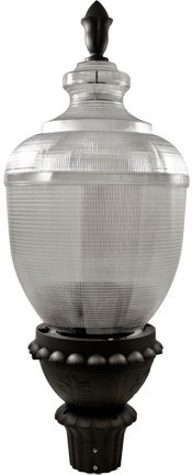 Dabmar GM680-LED75-B - CLEAR ACORN POST TOP FIX 75W LED 120V-277V