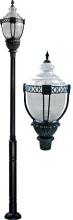 Dabmar GM8030-LED75-VG - CAST ALUM CLR TOP ACORN FIX 75W LED 120V