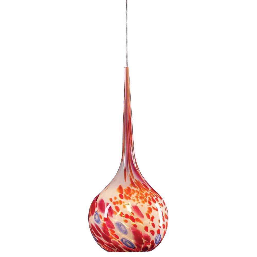 PLC 1 Light Mini Pendant Pompeii Collection 396 RED