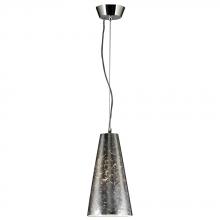 PLC Lighting 76011 SILVER - 1 Light Mini Pendant Baolis Collection 76011 SILVER