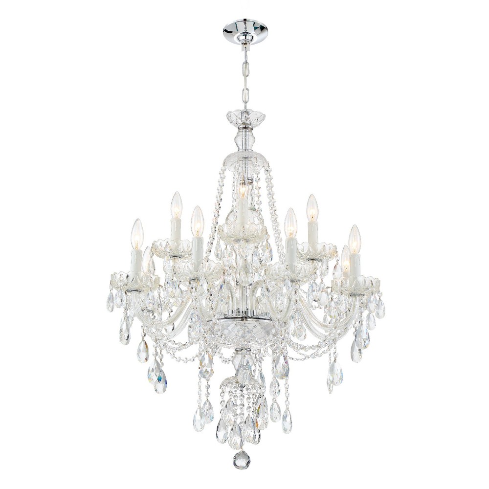 Candace 12 Light Swarovski Strass Crystal Polished Chrome Chandelier