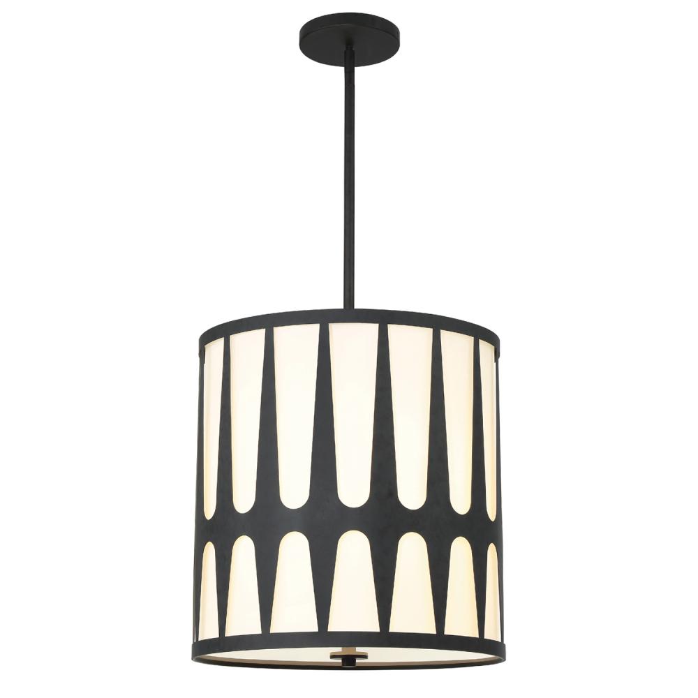 Royston 4 Light Black Pendant