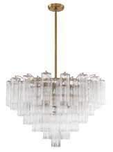 Crystorama ADD-316-AG-CL - Addis 16 Light Aged Brass Chandelier