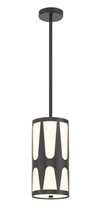 Crystorama ROY-801-BK - Royston 1 Light Black Mini Pendant