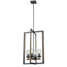 DVI DVP38649GR+IW-CL - Okanagan 29 Inch 4 Light Foyer