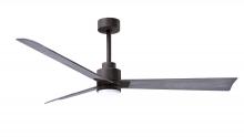 Matthews Fan Company AKLK-TB-BW-56 - Alessandra 3-blade transitional ceiling fan in textured bronze finish with barnwood blades. Optimi