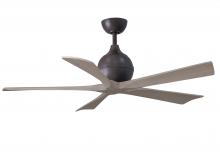 Matthews Fan Company IR5-TB-GA-52 - Irene-5 five-blade paddle fan in Textured Bronze finish with 52" with gray ash blades.