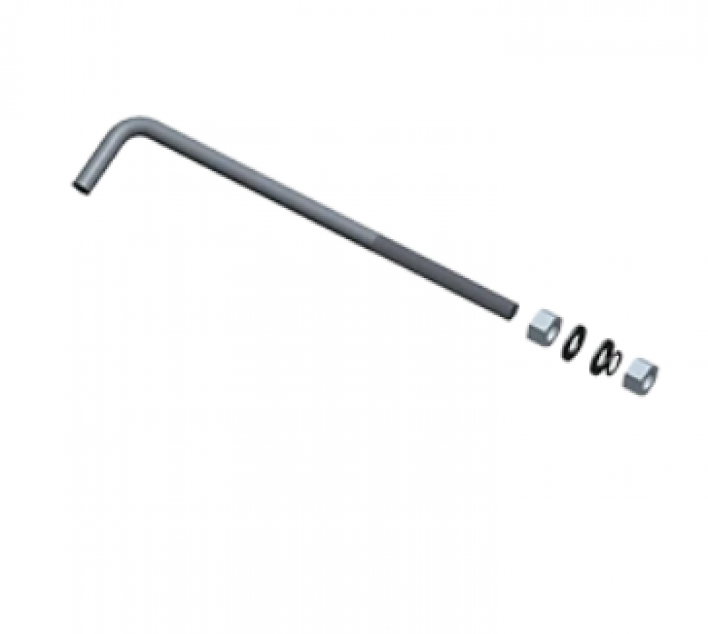 POLES ANCHOR BOLT KIT 3/4 X 18 3/4 FOR 4 INCHES 11-GAUGE RD & SQUARE