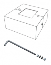 RAB Lighting ABK4-07-BCK-S4 - Base Cover and Bolts
