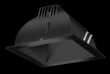 RAB Lighting NDLED4SD-50YY-B-B - RECESSED DOWNLIGHTS 12 LUMENS NDLED4SD 4 INCH SQUARE UNIVERSAL DIMMING 50 DEGREE BEAM SPREAD 2700K