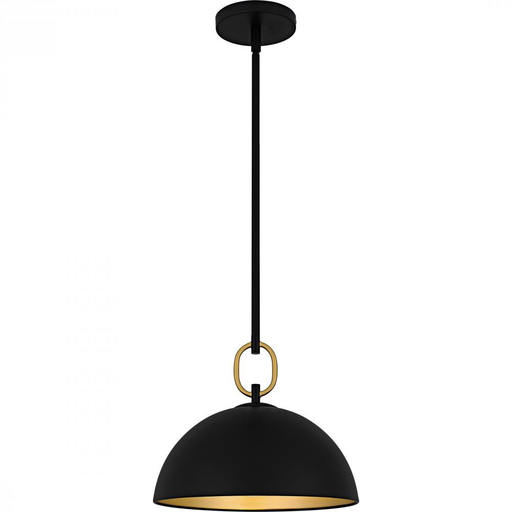 Cleo 1-Light Matte Black Pendant