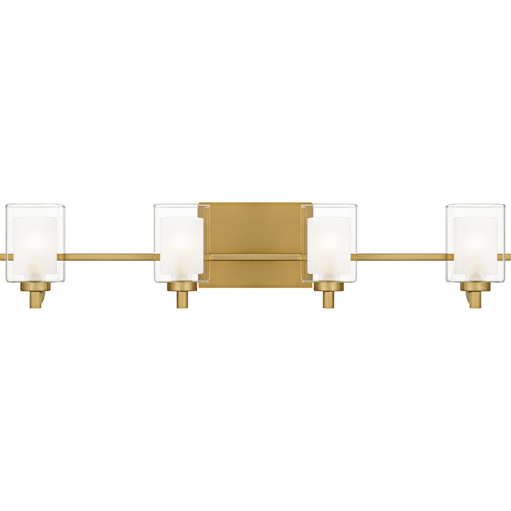 Kolt 4-Light Brushed Gold Bath Light