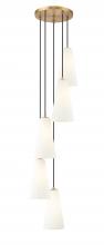 Z-Lite 3043P7-5R-MGLD - 5 Light Chandelier