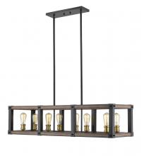 Z-Lite 472-8L-RM - 8 Light Linear Chandelier