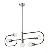 Z-Lite 621-5L-MB-PN - 5 Light Linear Chandelier