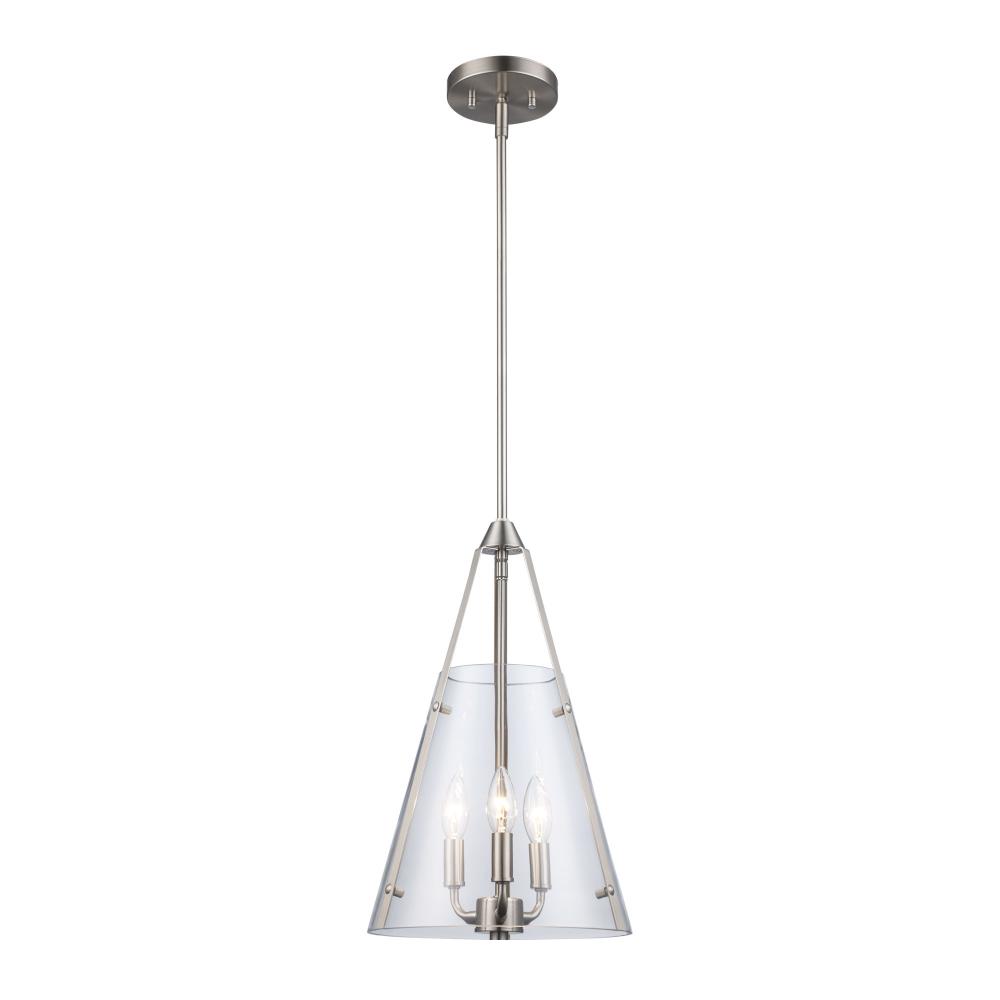 Armani Pendant Lights Brushed Nickel