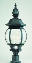 Trans Globe 4062 BK - Parsons 4-Light Traditional French-inspired Post Mount Lantern Head