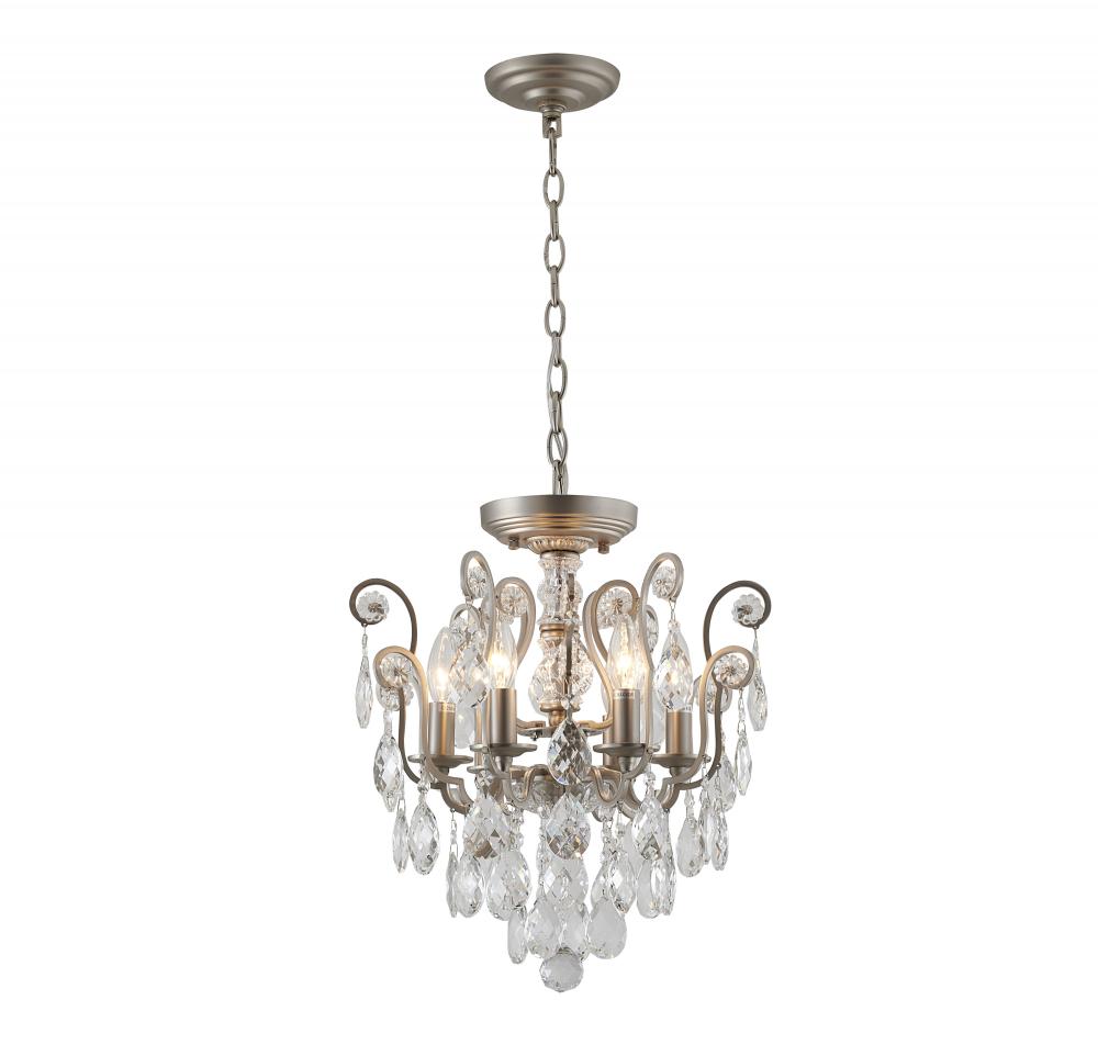 Chandelier Metal & Crystal