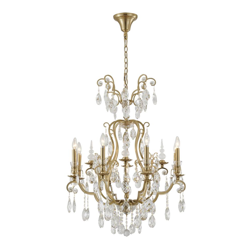 Chandelier  Metal & Crystal