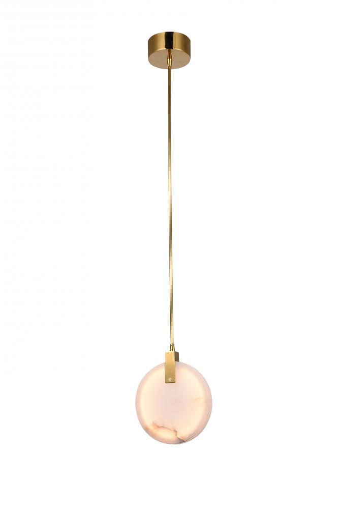 LED Single Pendant Lighting Gold