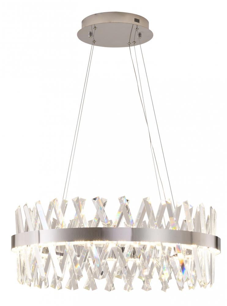 LED Chandelier Metal & Crystal