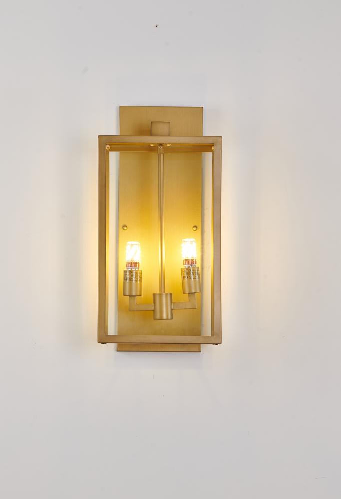 Outdoor Wall Sconce Brass