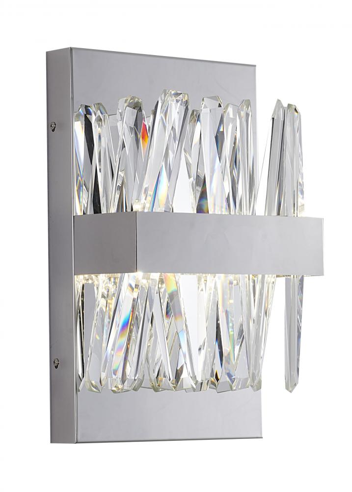 Wall Sconce Stainless Steel & Crystal