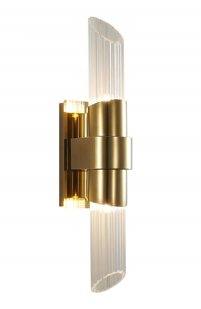 Wall Sconce Stainless Steel & Glass