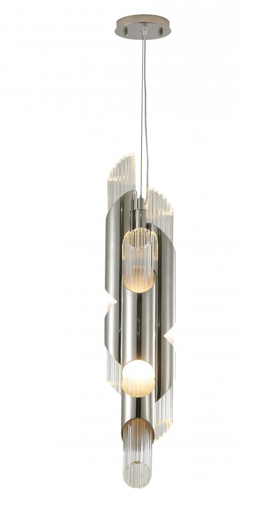 Pendant Stainless Steel & Glass